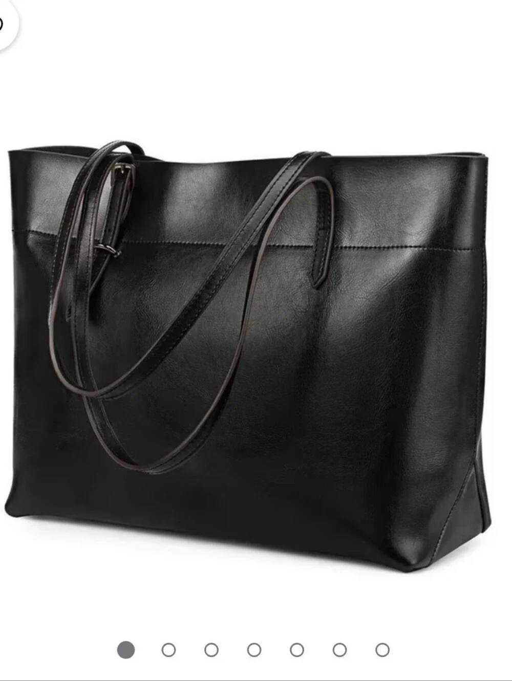 Kattee Vintage Genuine Leather Tote Shoulder Bag for Women Satchel Handbag